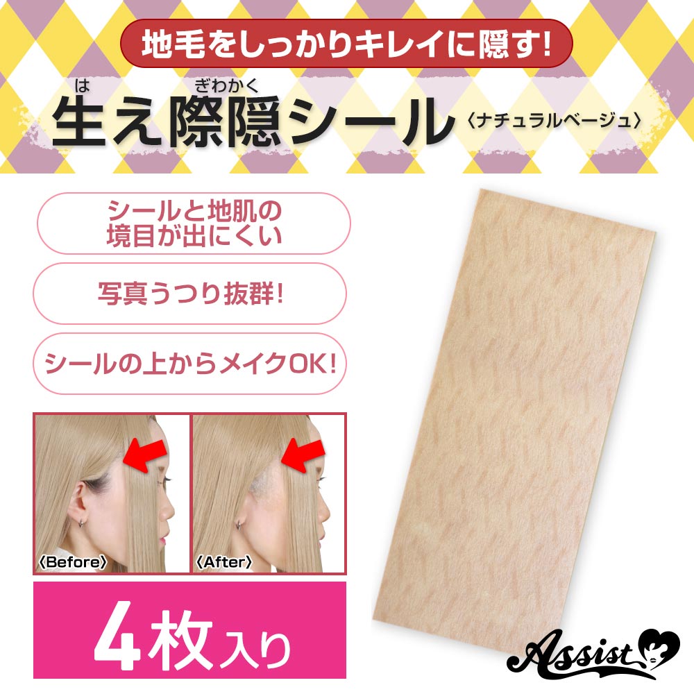 生え際隠シール 【4枚入り】